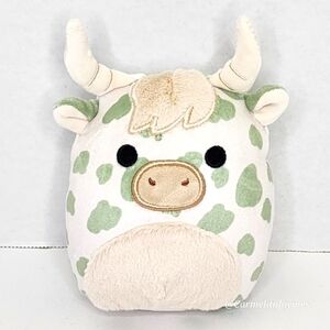CELESTINO 🐮 Green Spotted Highland Cow w Fur Belly Original Squishmallow NWT